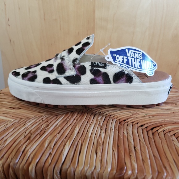 Vans Cheetah Slip-on Mules Size 7 NEW! - Picture 6 of 12